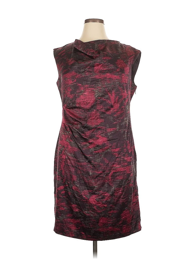 Pre-owned The Limited Cocktail Dress In Burgundy