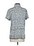 Assorted Brands Print Silver Short Sleeve Blouse Size 2 - photo 2
