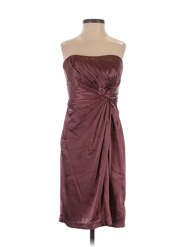 Pre-owned David's Bridal Cocktail Dress In Burgundy