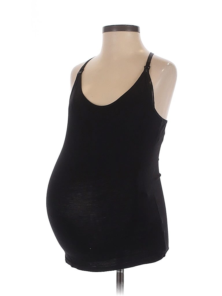 Pre-owned Old Navy - Maternity Tank Top Black Halter Neckline Tops