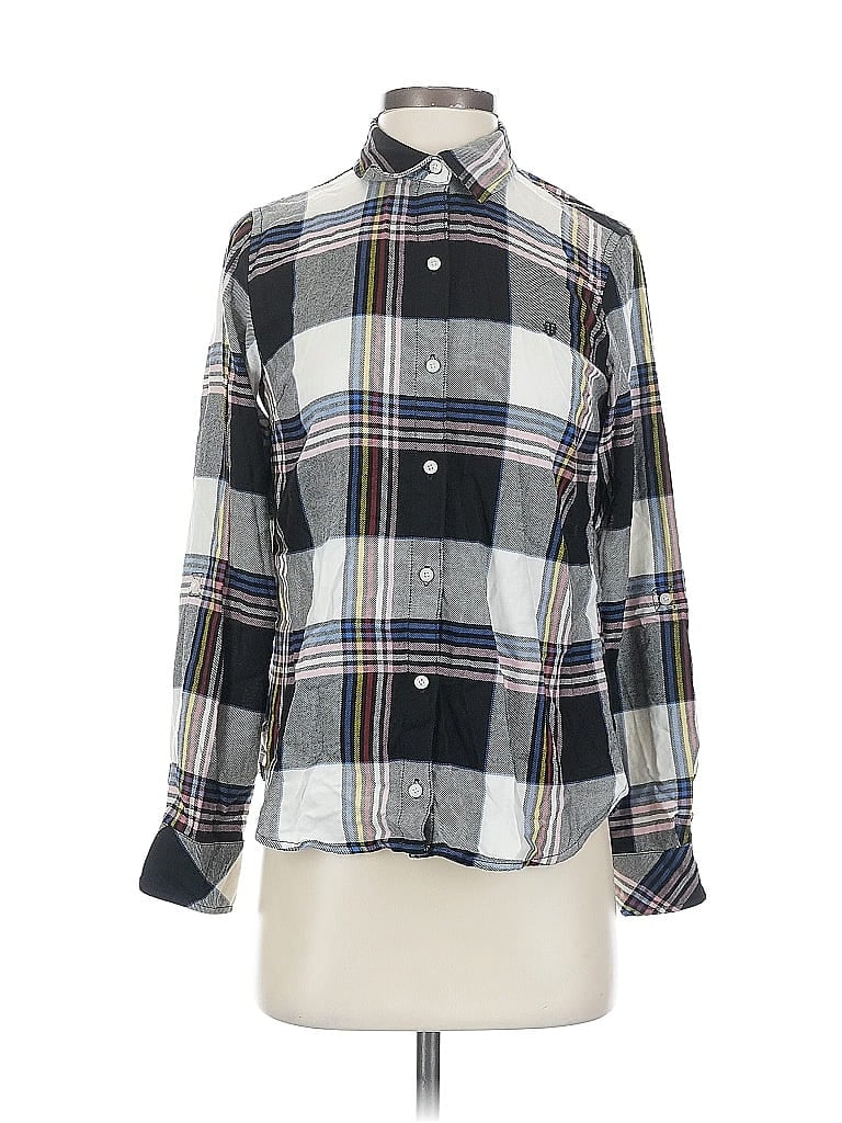 Pre-owned Tommy Hilfiger Long Sleeve Button Down Shirt In Black