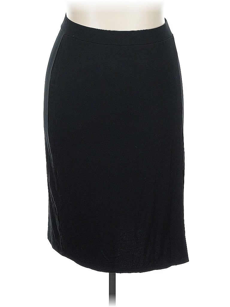 Just Fab Casual Skirt In Black