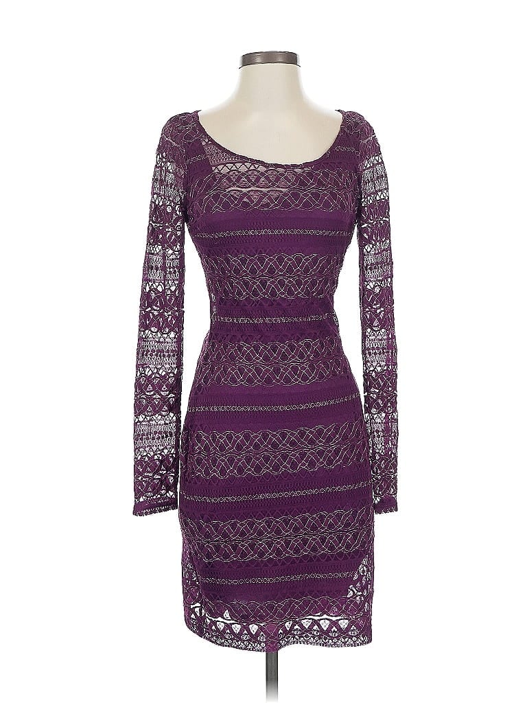 Pre-owned Guess Cocktail Dress In Purple
