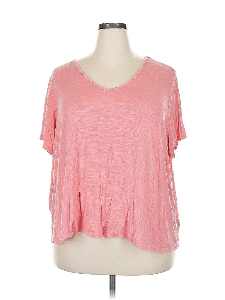 Pre-owned Luxe Short Sleeve T-shirt In Pink