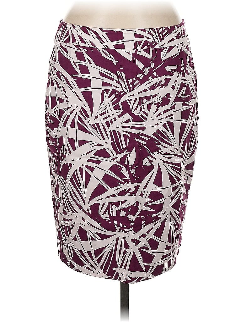 Pre-owned Ann Taylor Loft Casual Skirt In Burgundy