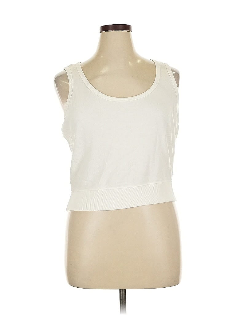 Pre-owned Universal Thread Tank Top Ivory Strapless Neckline Tops In White