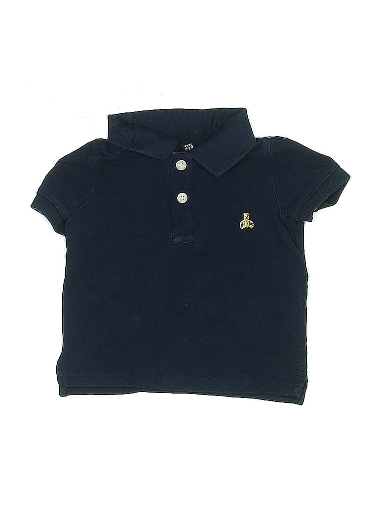 Click to view more detailed imagery on our partner's website Pre-owned Baby Gap Kids' Short Sleeve Top Blue Collared Neckline Tops