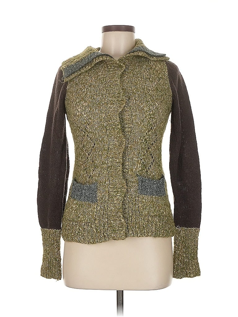 Pre-owned Bke Cardigan Sweater In Green