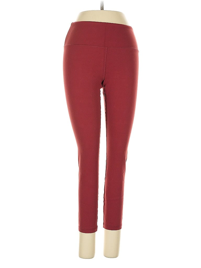 ZYIA ACTIVE Pre-owned Active Pants In Burgundy