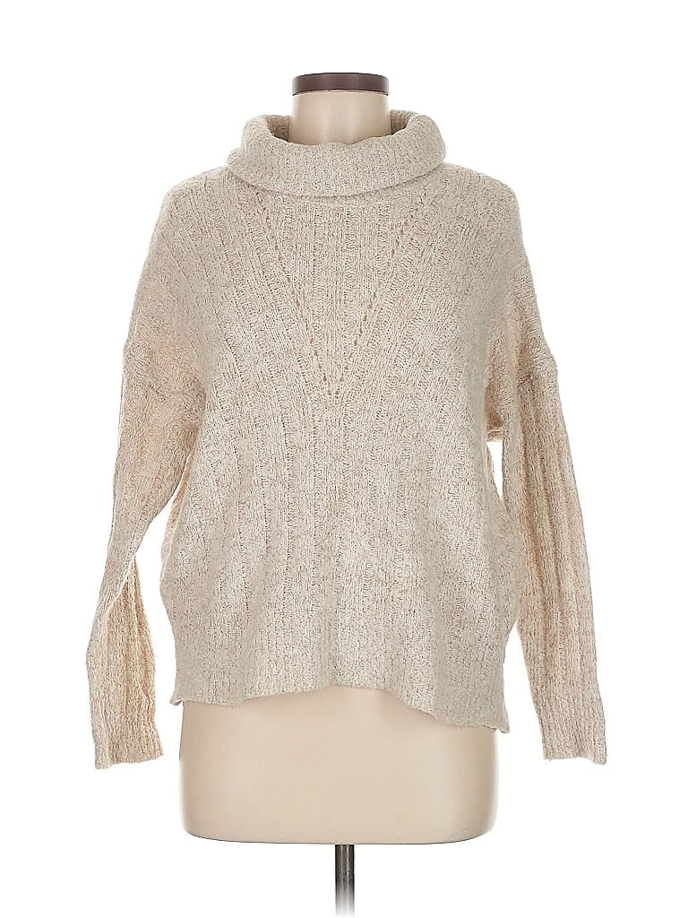 Pre-owned Dreamers By Debut Turtleneck Sweater In Brown