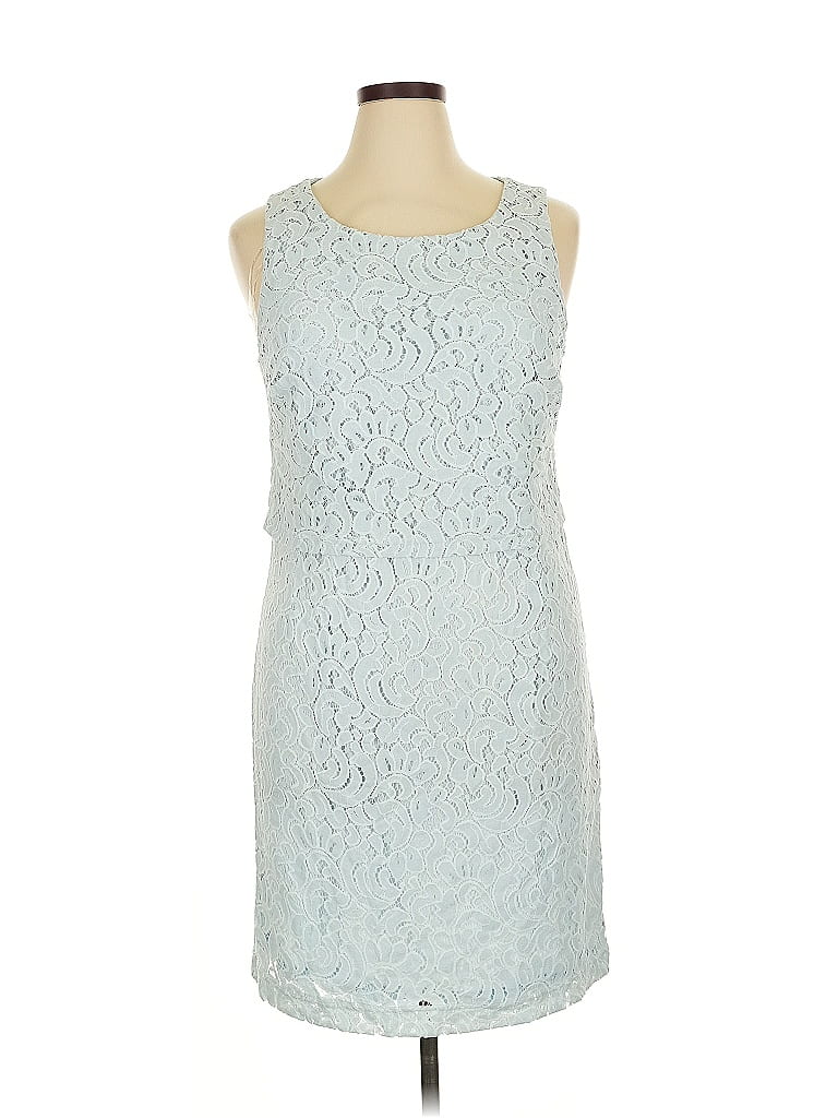 Click to view more detailed imagery on our partner's website Pre-owned Sharagano Cocktail Dress In Blue