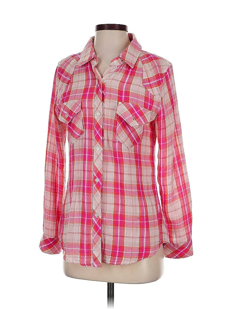 Click to view more detailed imagery on our partner's website Pre-owned Rails Long Sleeve Button Down Shirt In Pink