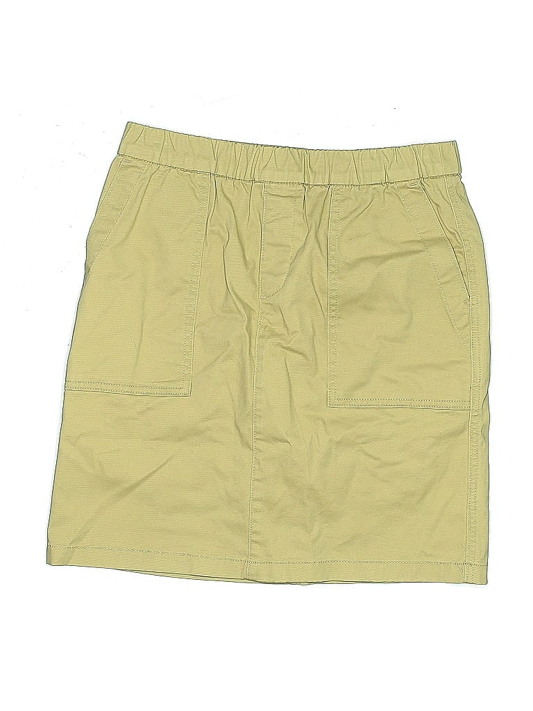 Pre-owned Lands' End Casual Skirt In Brown