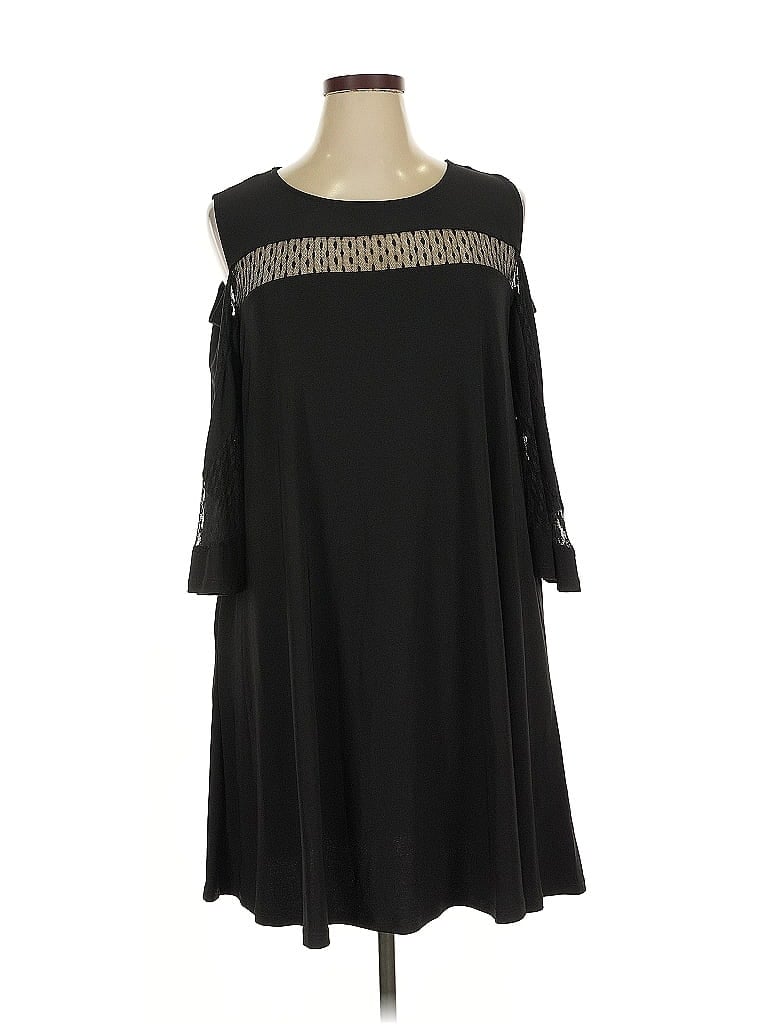 Pre-owned Nina Leonard Casual Dress In Black