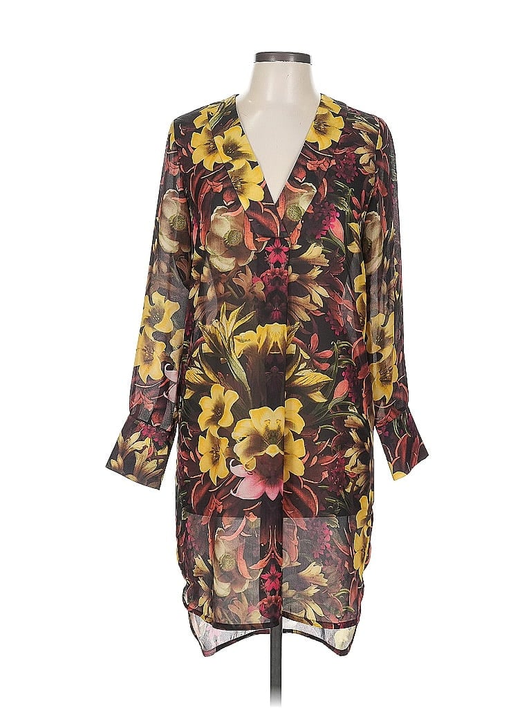 Pre-owned Catherine Catherine Malandrino Casual Dress In Yellow