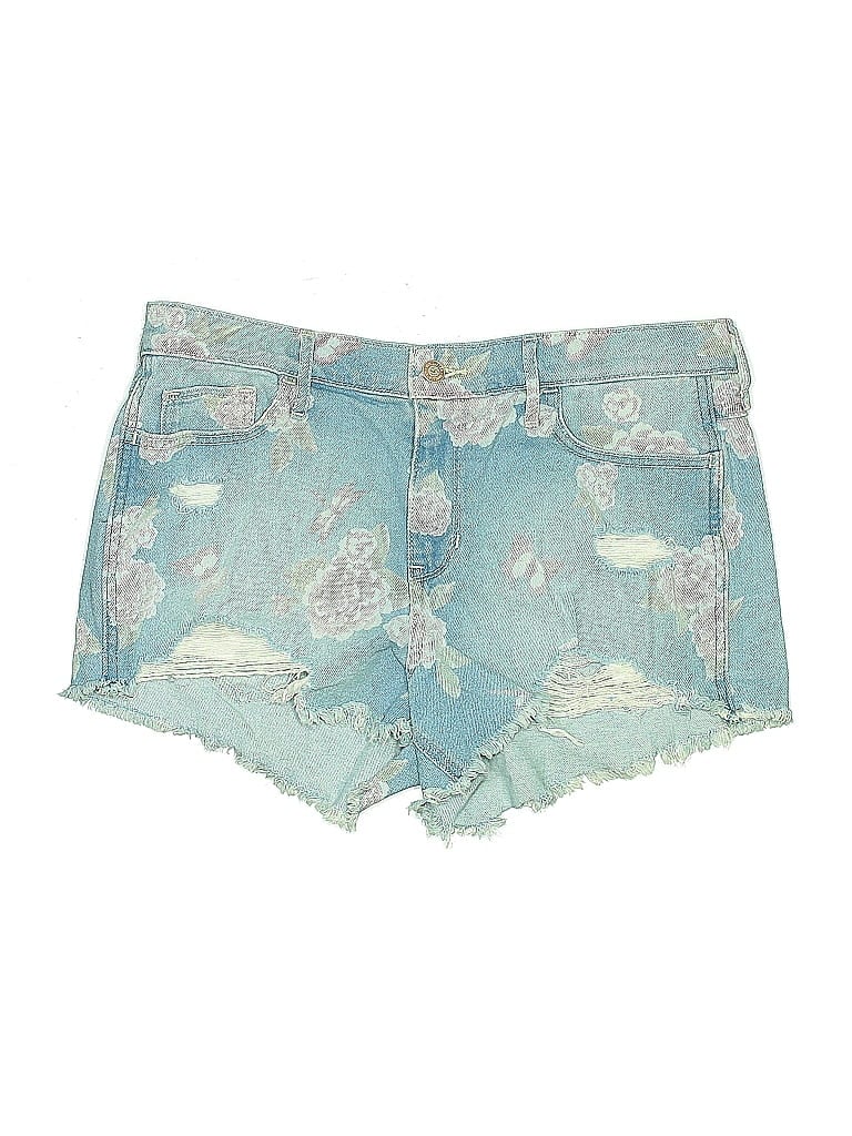 Pre-owned Hollister Denim Shorts In Blue
