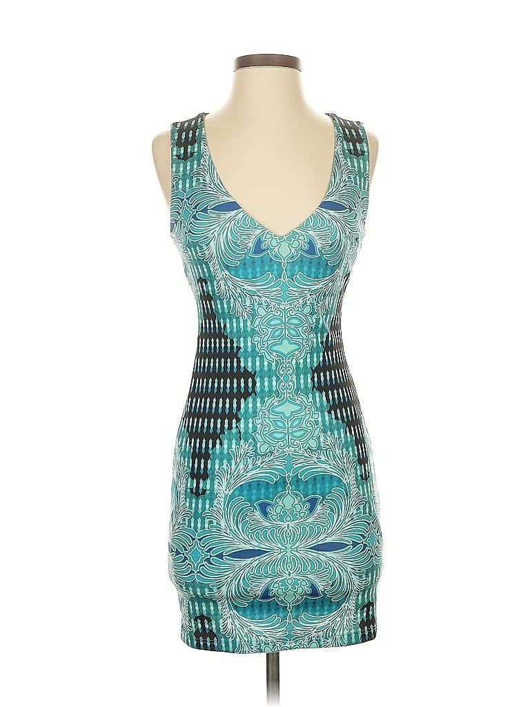 Pre-owned Bebe Cocktail Dress In Blue