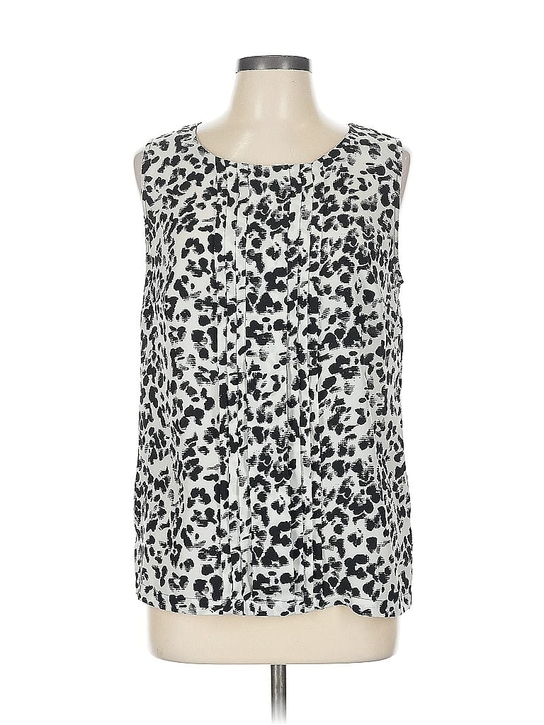 Pre-owned Merona Sleeveless Blouse In White