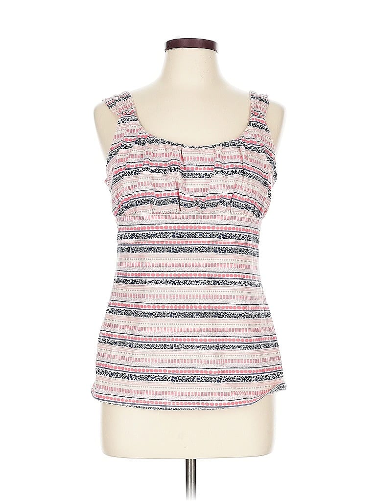 Pre-owned Ann Taylor Factory Sleeveless Top Pink Sweetheart Neckline Tops