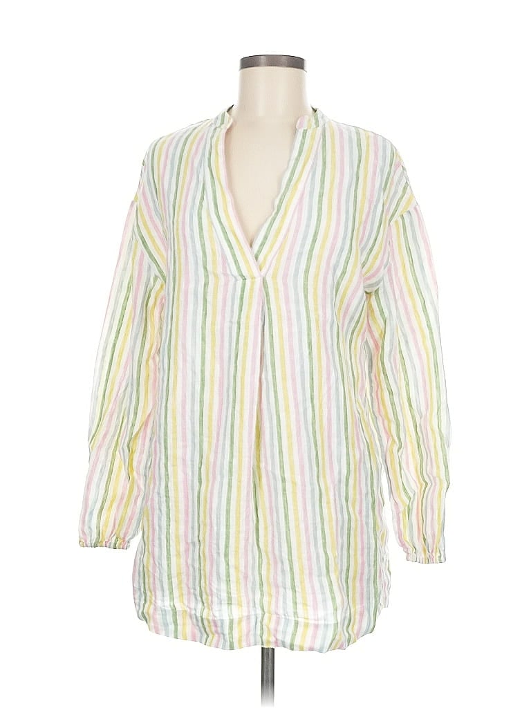 Pre-owned Boden Long Sleeve Blouse In White