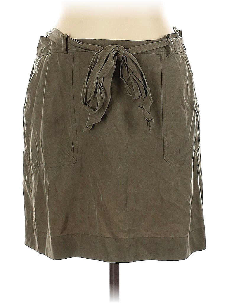 Pre-owned Ann Taylor Loft Casual Skirt In Green