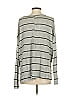 Six Fifty Stripes Gray Pullover Sweater Size S - photo 2