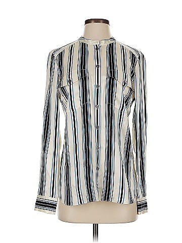 Veronica Beard Long Sleeve Silk Top (view 1)