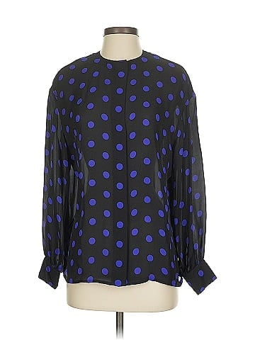 Linda Allard Ellen Tracy Long Sleeve Silk Top (view 1)