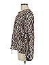 johnnybecca 100% Polyester Animal Print Brown Long Sleeve Blouse Size M - photo 5