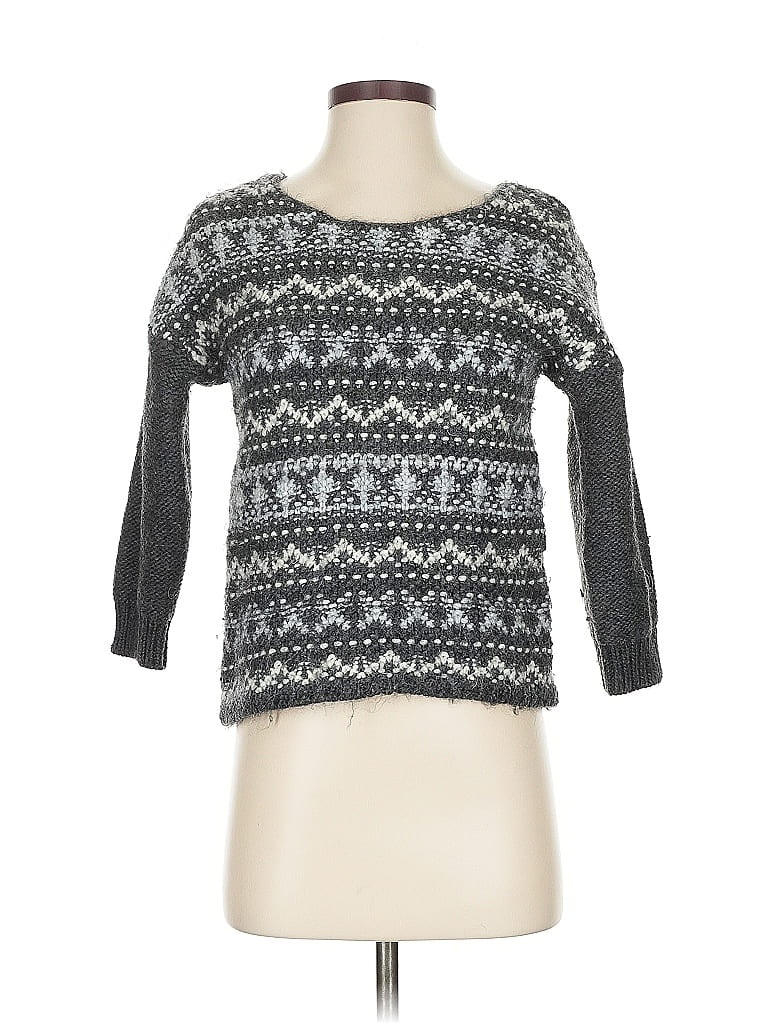 Pre-owned Ann Taylor Loft Pullover Sweater In Gray