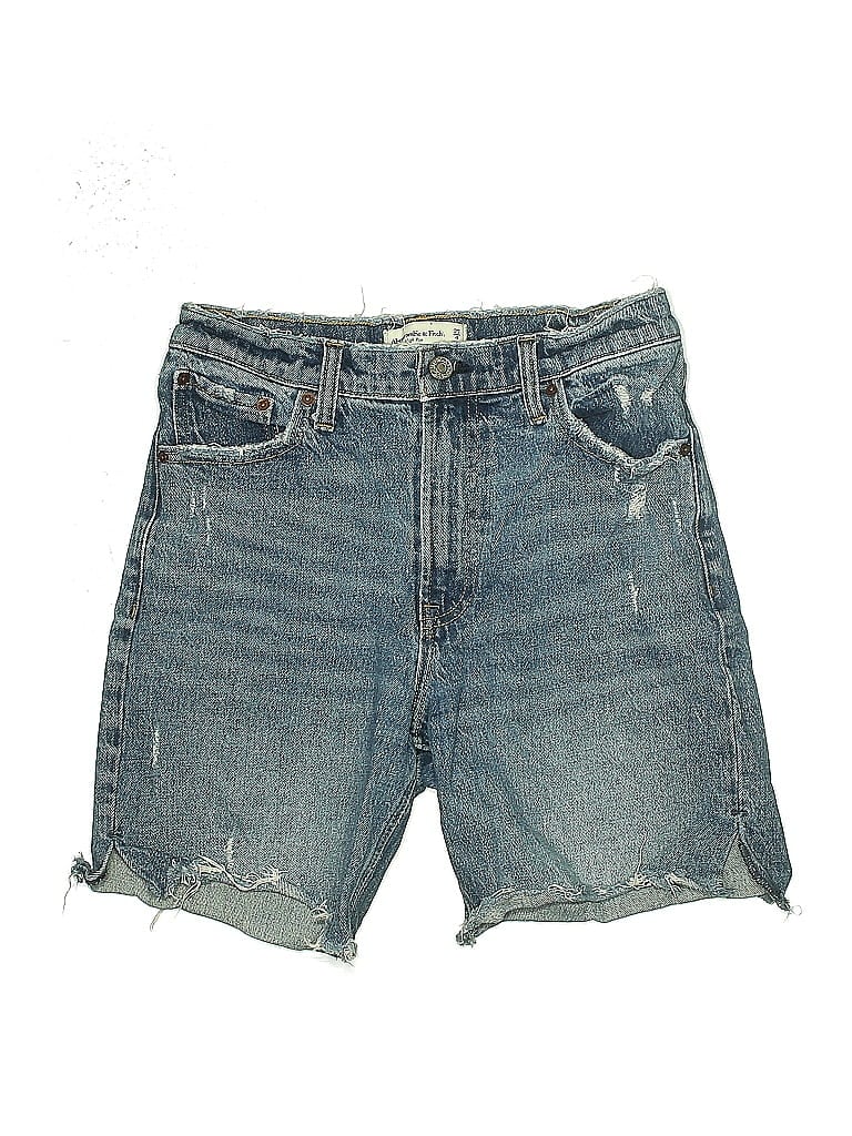 Pre-owned Abercrombie & Fitch Denim Shorts In Blue