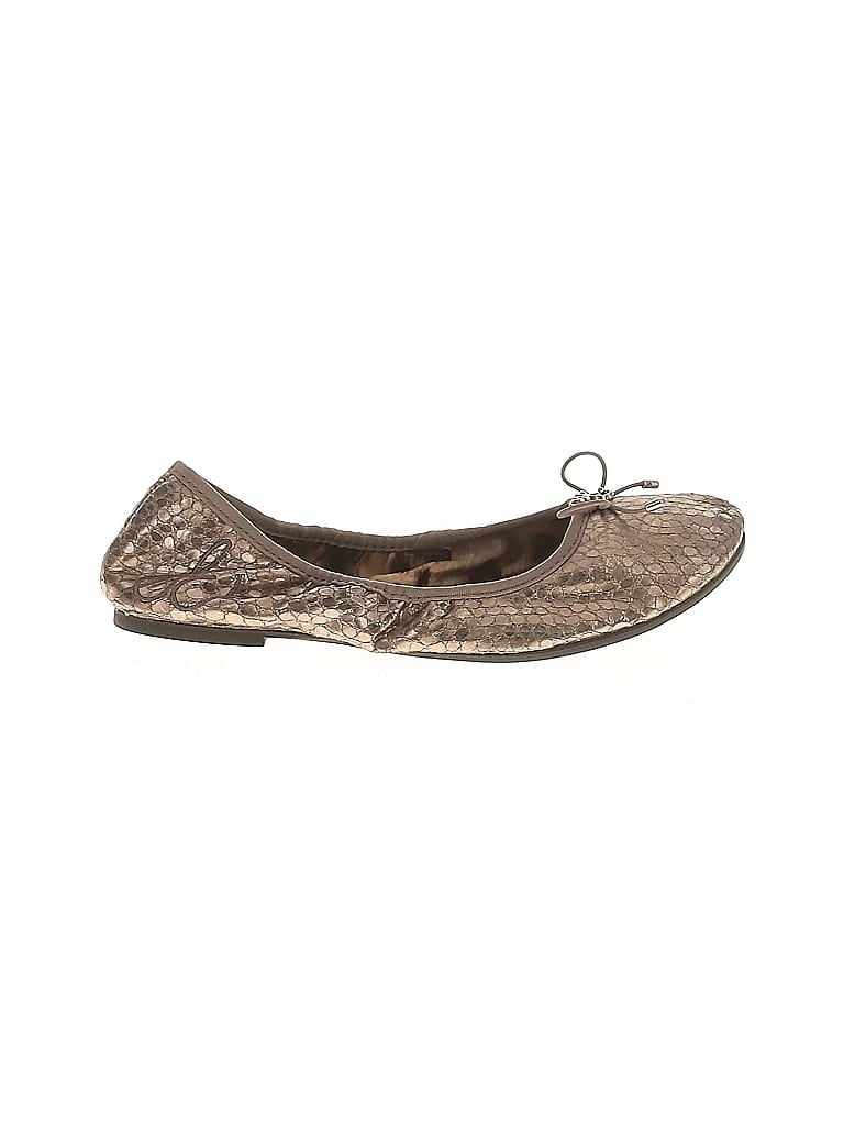 Pre-owned Sam Edelman Flats In Gold