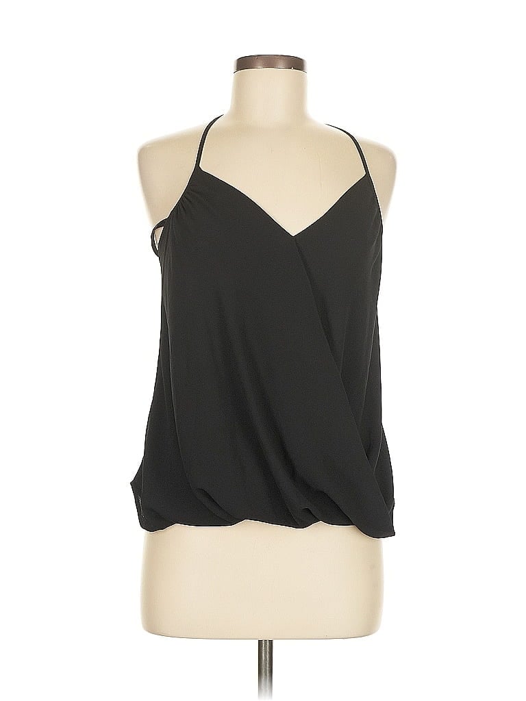 Pre-owned Naked Zebra Sleeveless Blouse In Black