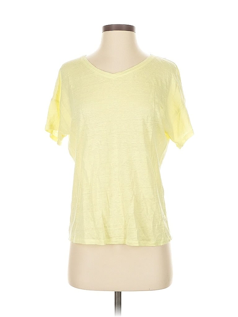Pre-owned Chico's Short Sleeve T-shirt In Yellow
