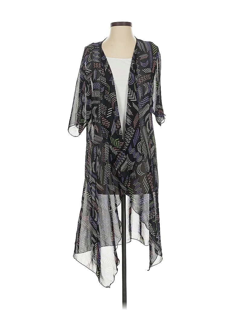 Pre-owned Lularoe Kimono In Gray