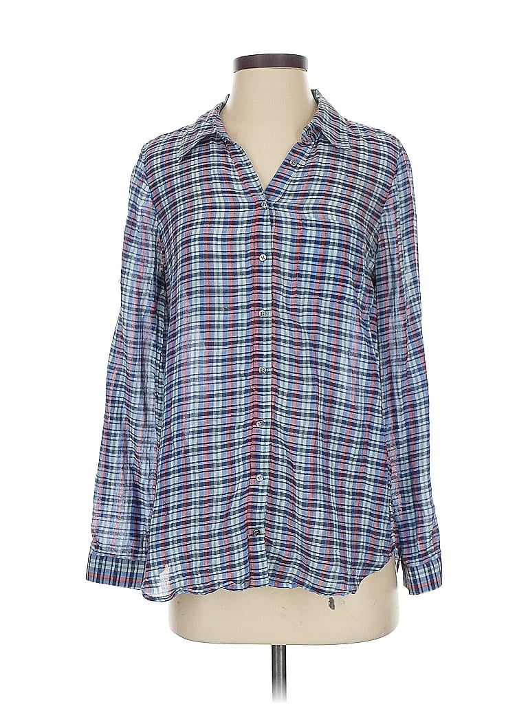 Click to view more detailed imagery on our partner's website Pre-owned Joie Long Sleeve Blouse In Blue