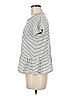 Caslon Gray White Short Sleeve Top Size M (petite) - photo 5