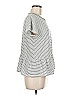 Caslon Gray White Short Sleeve Top Size M (petite) - photo 4