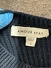 Amour Vert 100% Cotton Stripes Blue Pullover Sweater Size S - photo 7