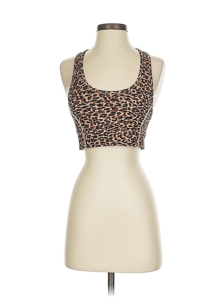 Click to view more detailed imagery on our partner's website Pre-owned Fabletics Tank Top Brown Halter Neckline Tops