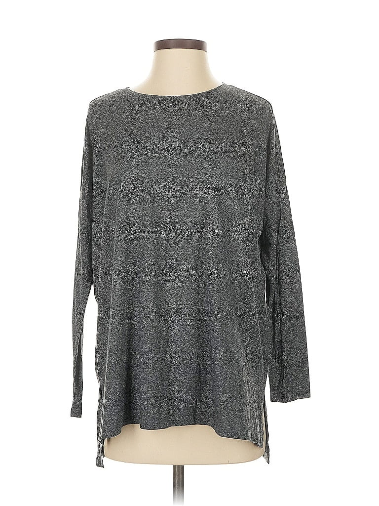 Pre-owned Abercrombie & Fitch 3/4 Sleeve T-shirt In Gray