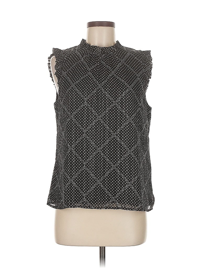 Pre-owned J.crew Factory Store Sleeveless Blouse In Black