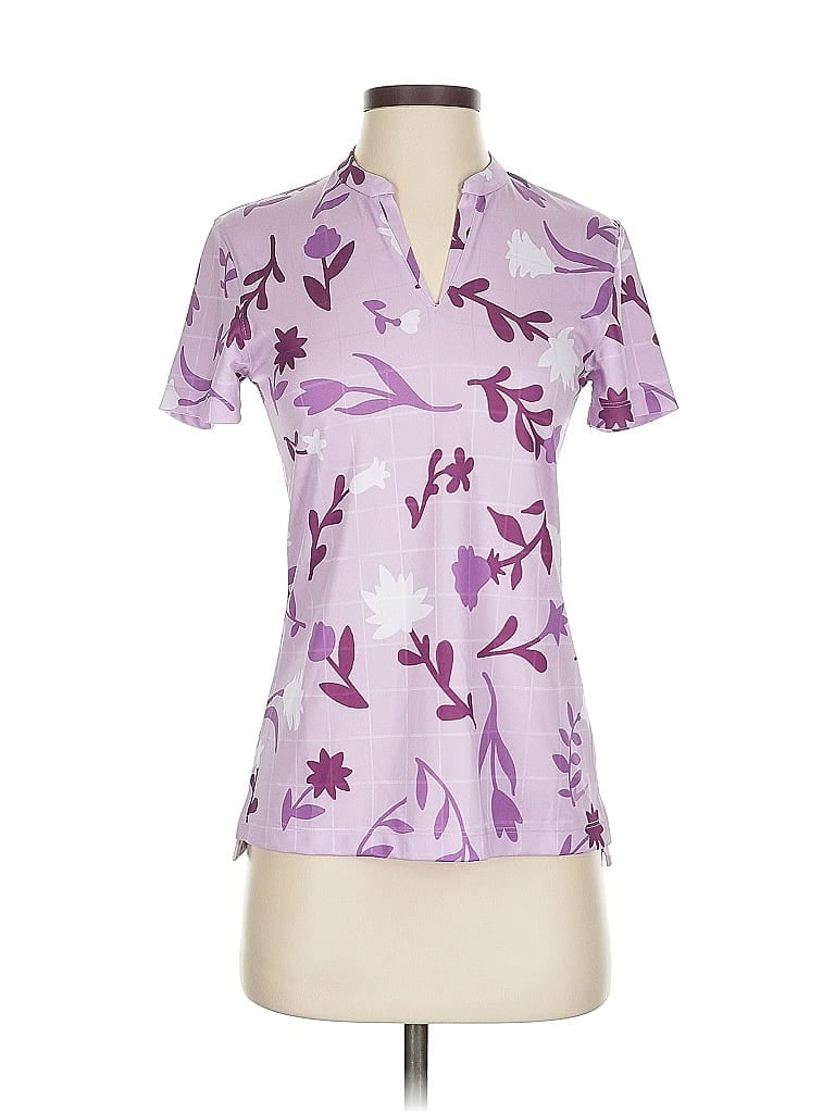 Pre-owned Nike Short Sleeve Blouse In Purple