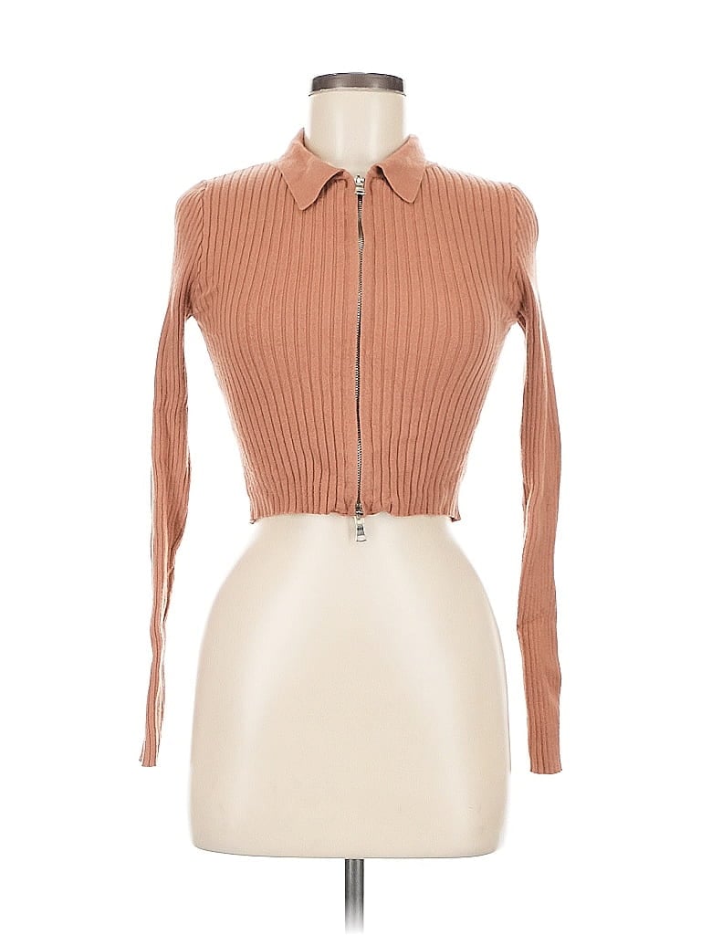 Pre-owned Forever 21 Cardigan Sweater In Brown