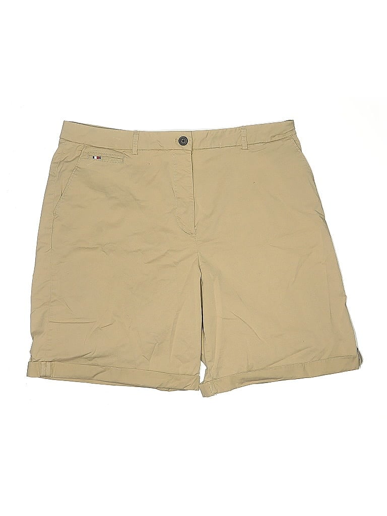 Pre-owned Tommy Hilfiger Khaki Shorts In Brown