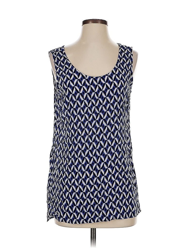 Pre-owned Banana Republic Tank Top Blue Square Neckline Tops