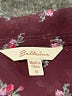 Beltaine 100% Polyester Burgundy Long Sleeve Blouse Size XS - photo 6