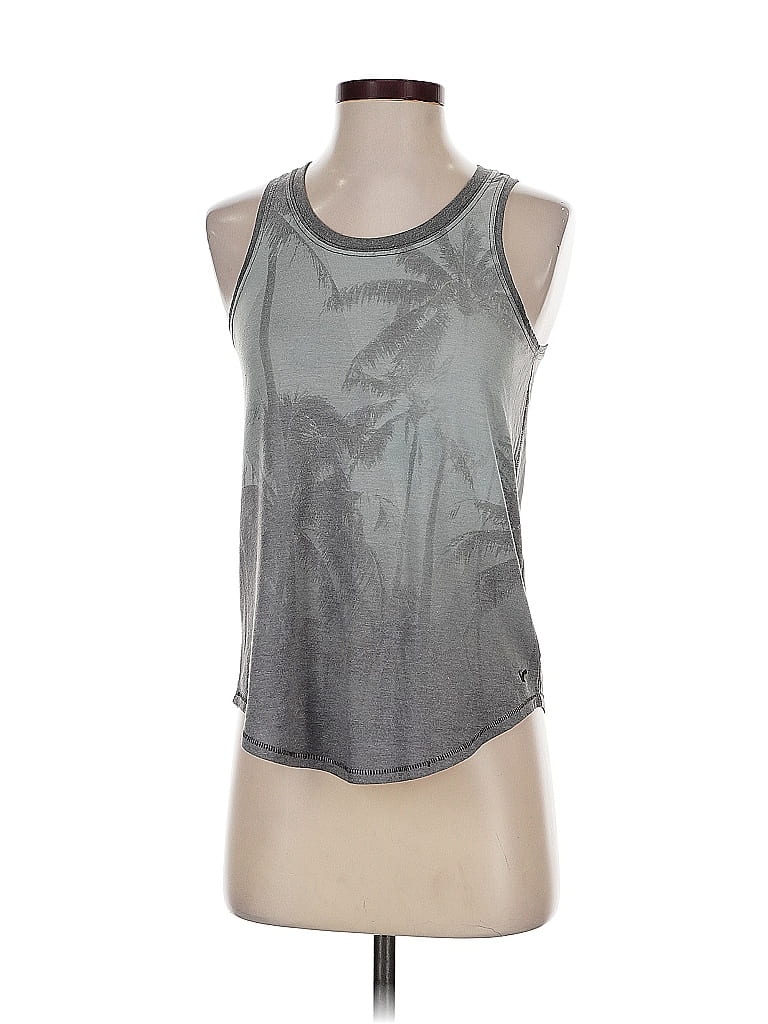 Pre-owned American Eagle Outfitters Tank Top Gray Halter Neckline Tops