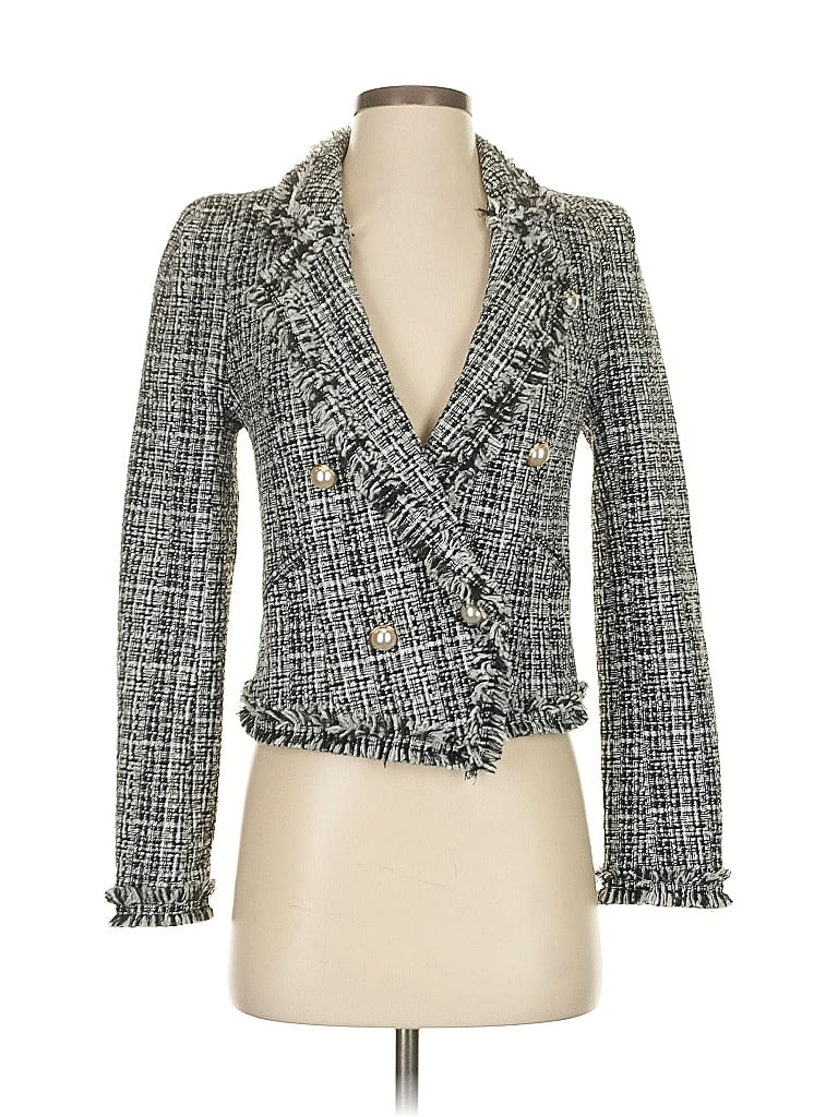 Pre-owned Aqua Blazer Jacket In Gray