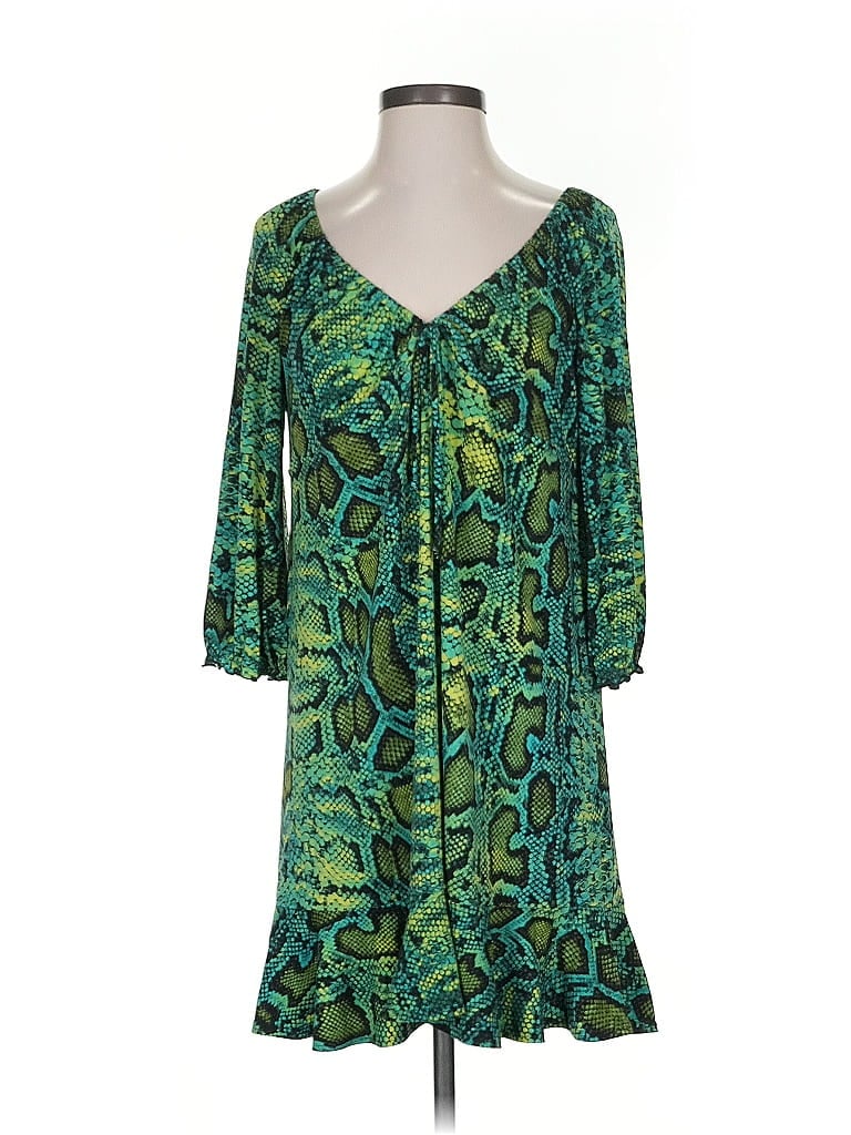 Pre-owned Inc International Concepts Casual Dress In Green